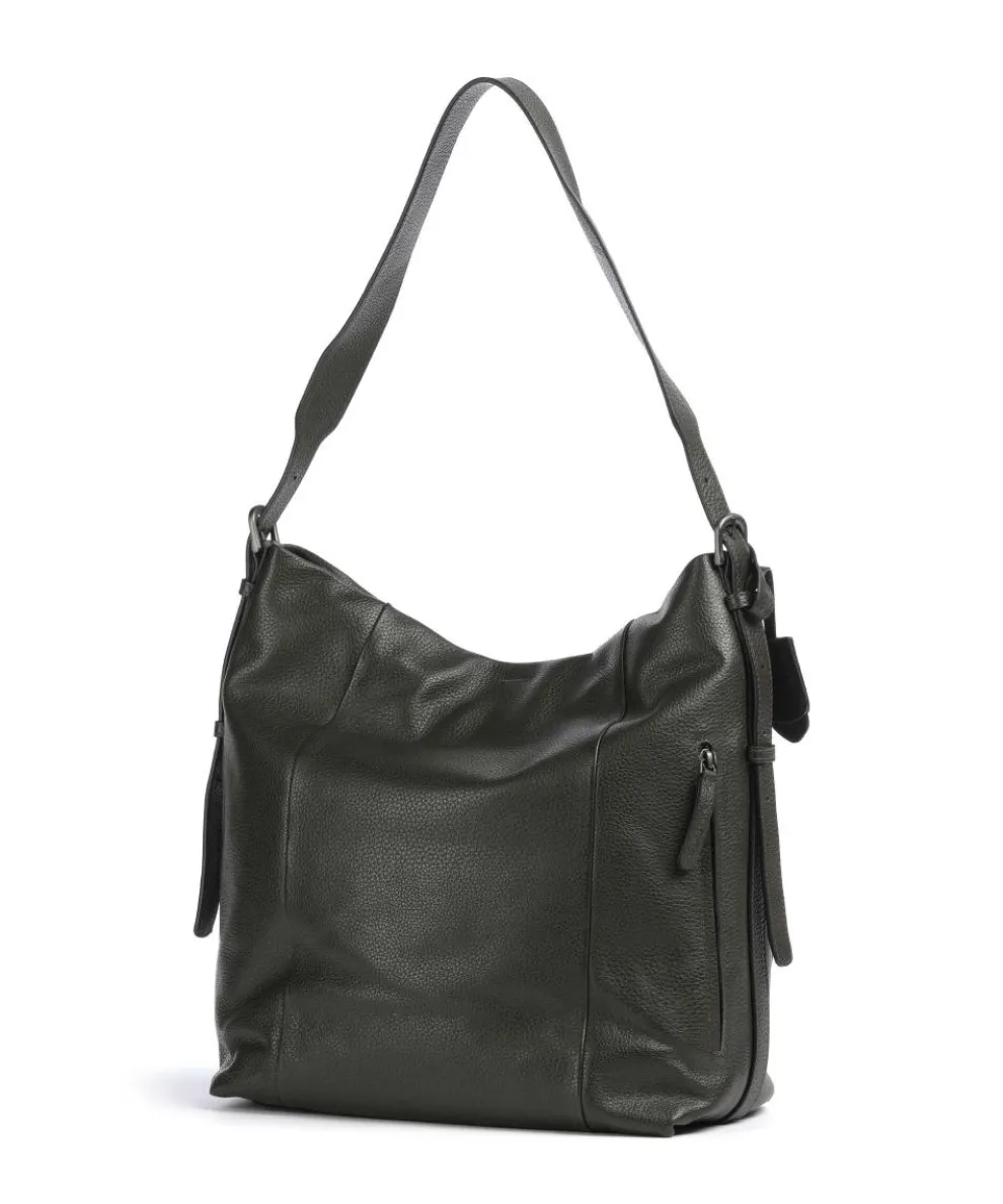 Philocalists Ally Hobo bag grained cow leather khaki