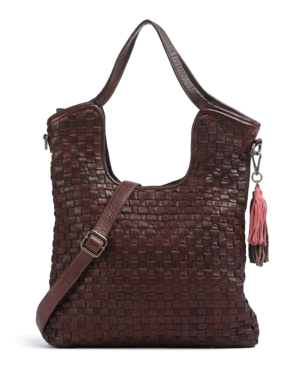 Venusweg 3 Tote bag grained leather dark brown