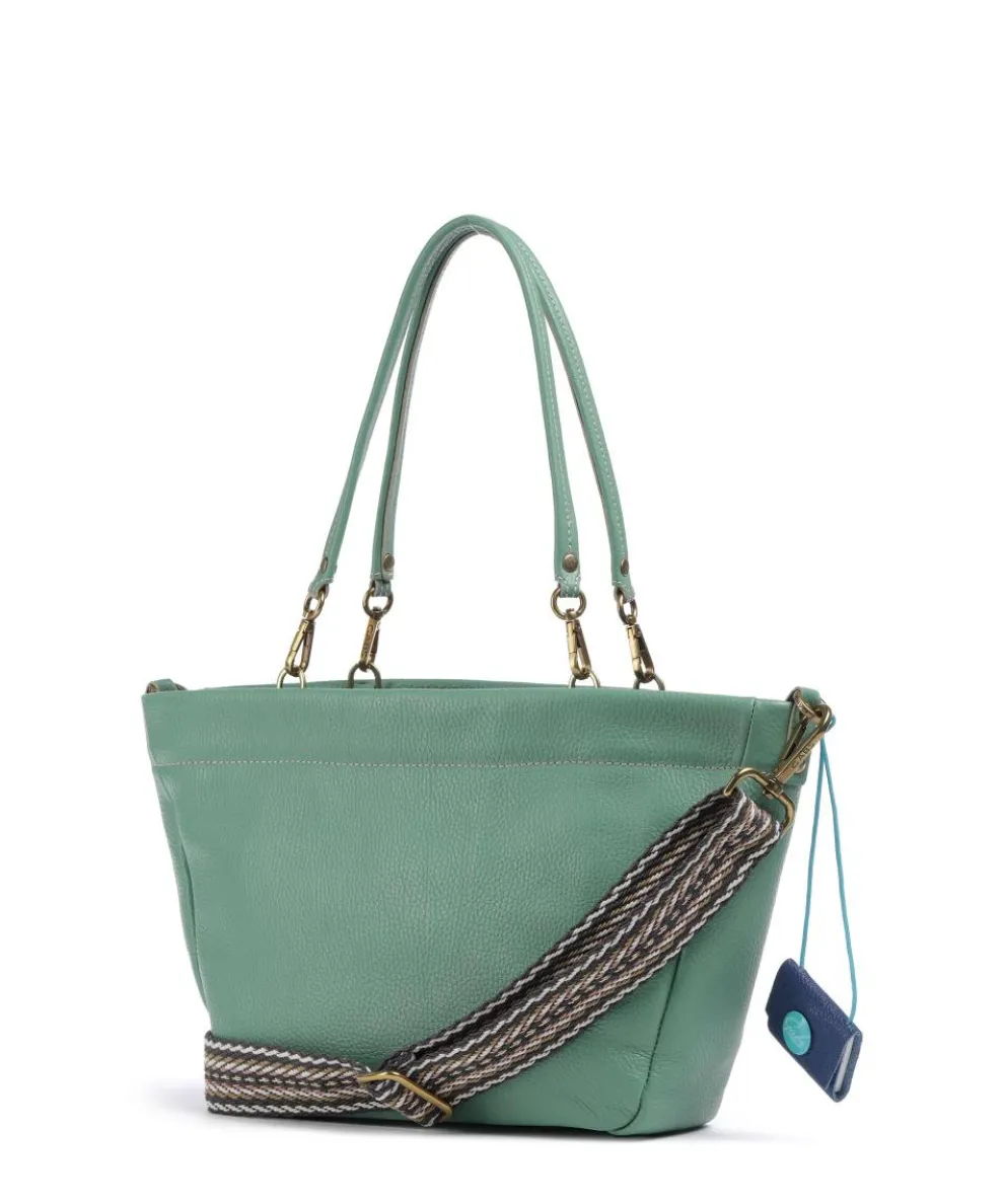 Aruba Vale Shoulder bag grained calfskin green