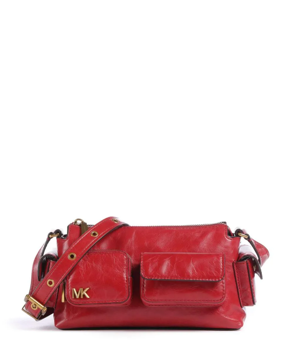 Dakota Small Crossbody bag pull-up cow leather dark red