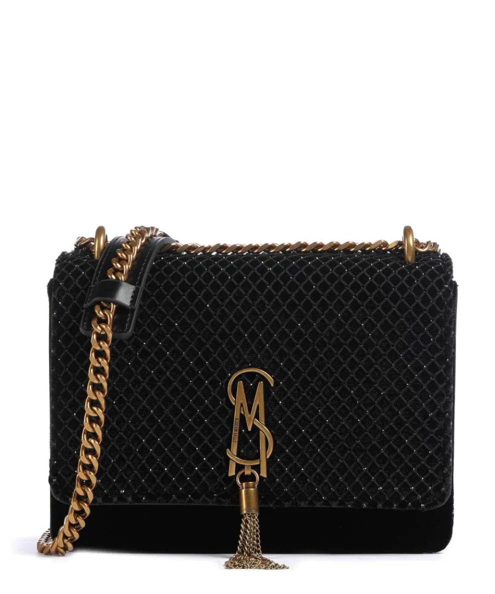 BAMARA-R Shoulder bag velvet fabric black