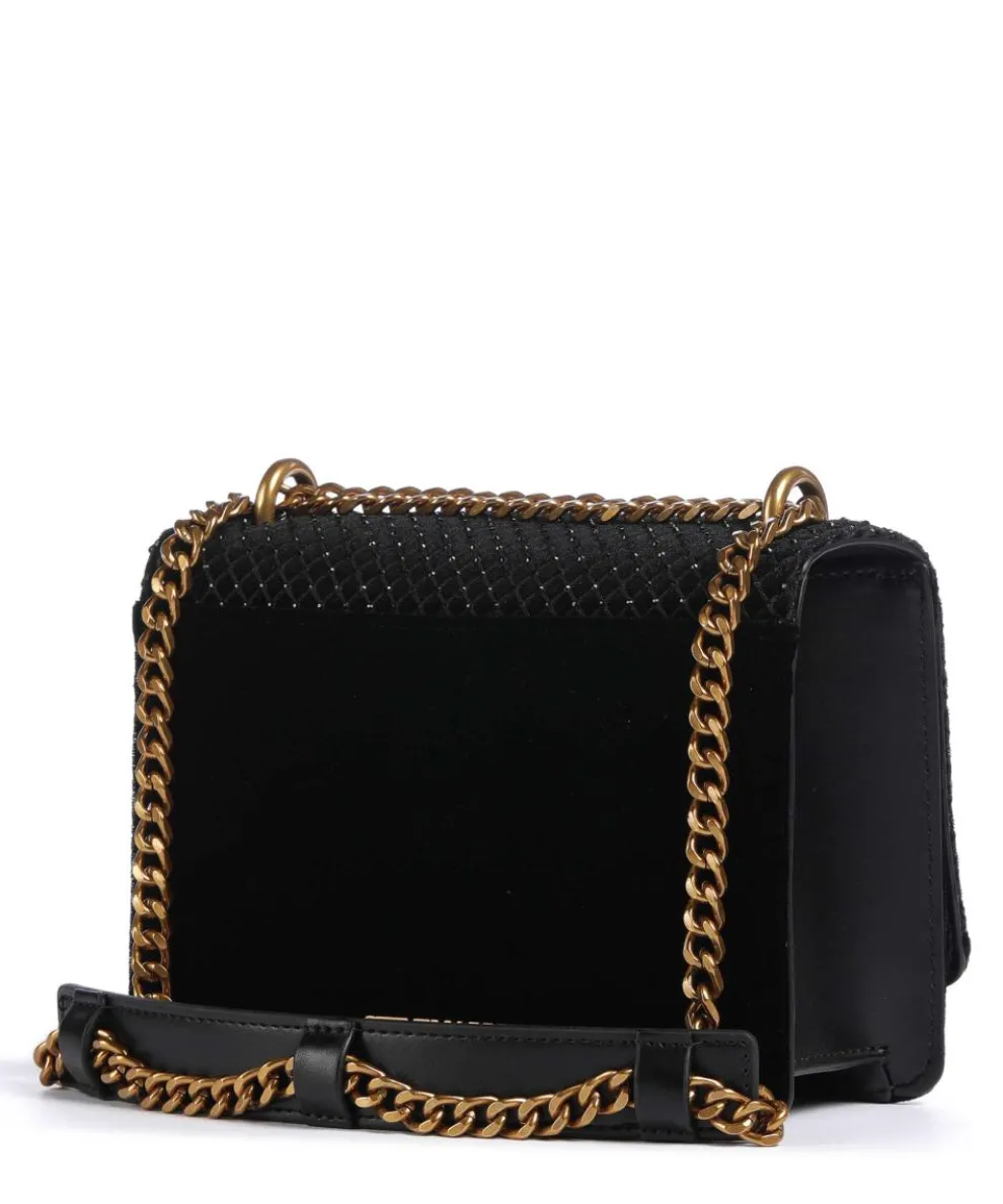 BAMARA-R Shoulder bag velvet fabric black