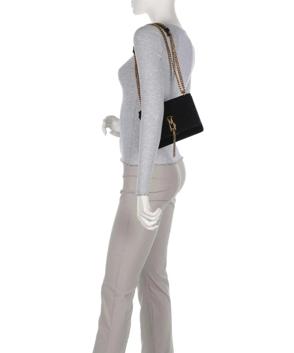 BAMARA-R Shoulder bag velvet fabric black