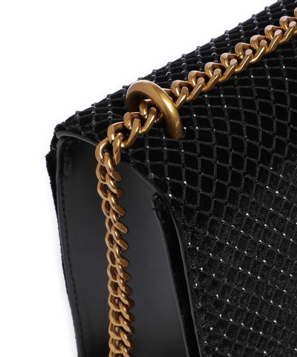 BAMARA-R Shoulder bag velvet fabric black