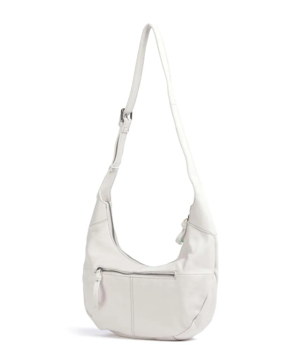 Take A Smile Hobo bag sheepskin leather cream