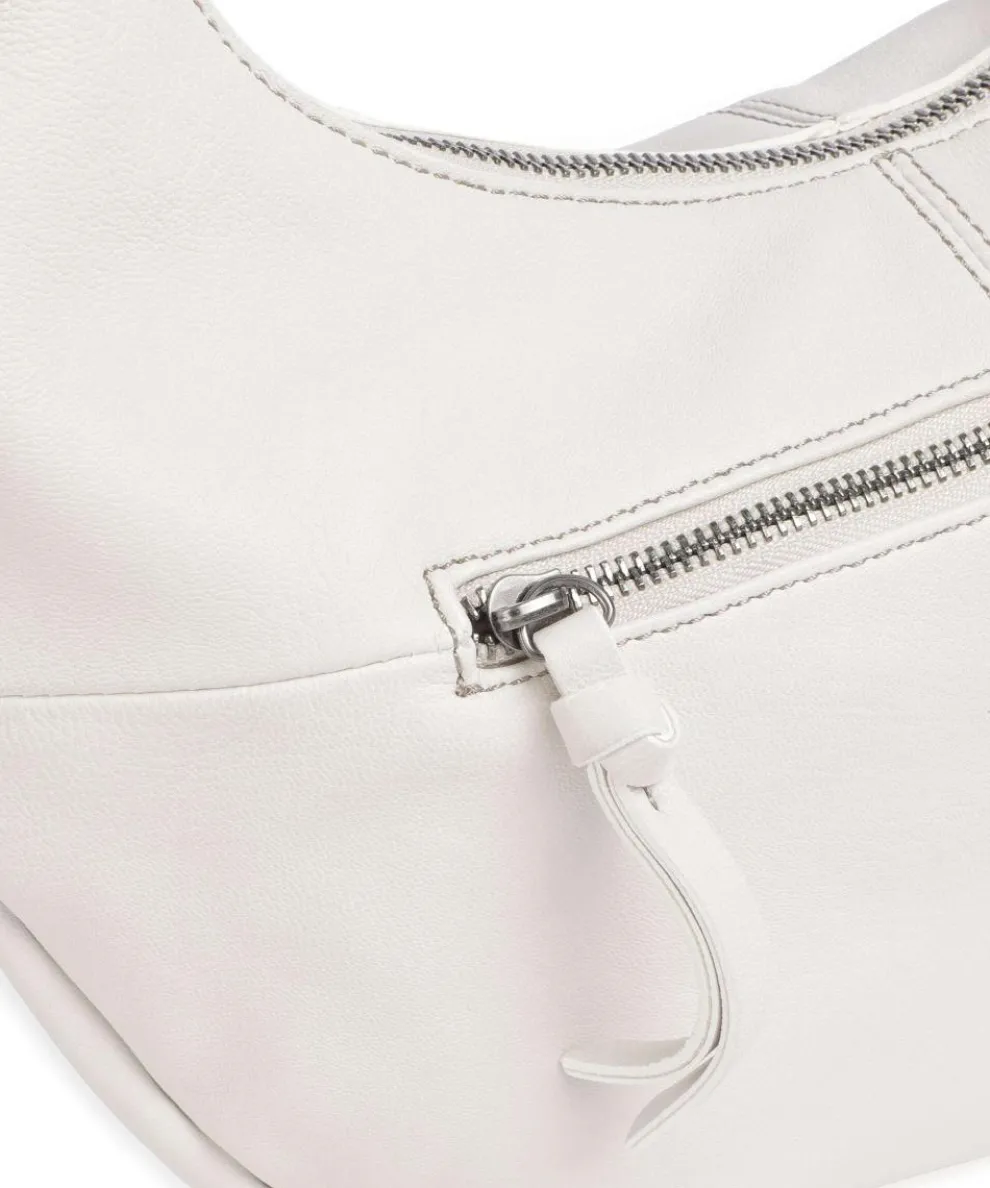 Take A Smile Hobo bag sheepskin leather cream