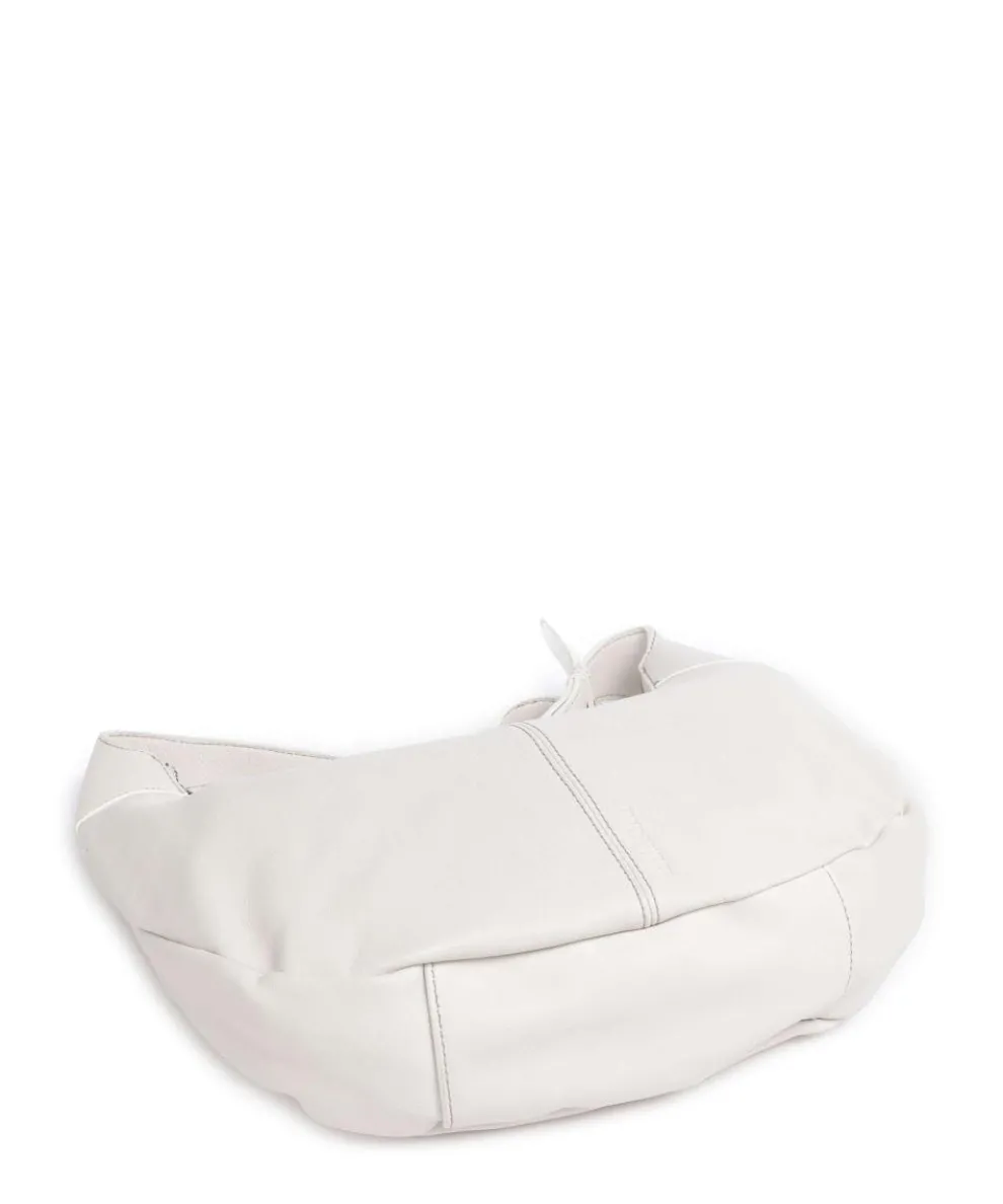 Take A Smile Hobo bag sheepskin leather cream