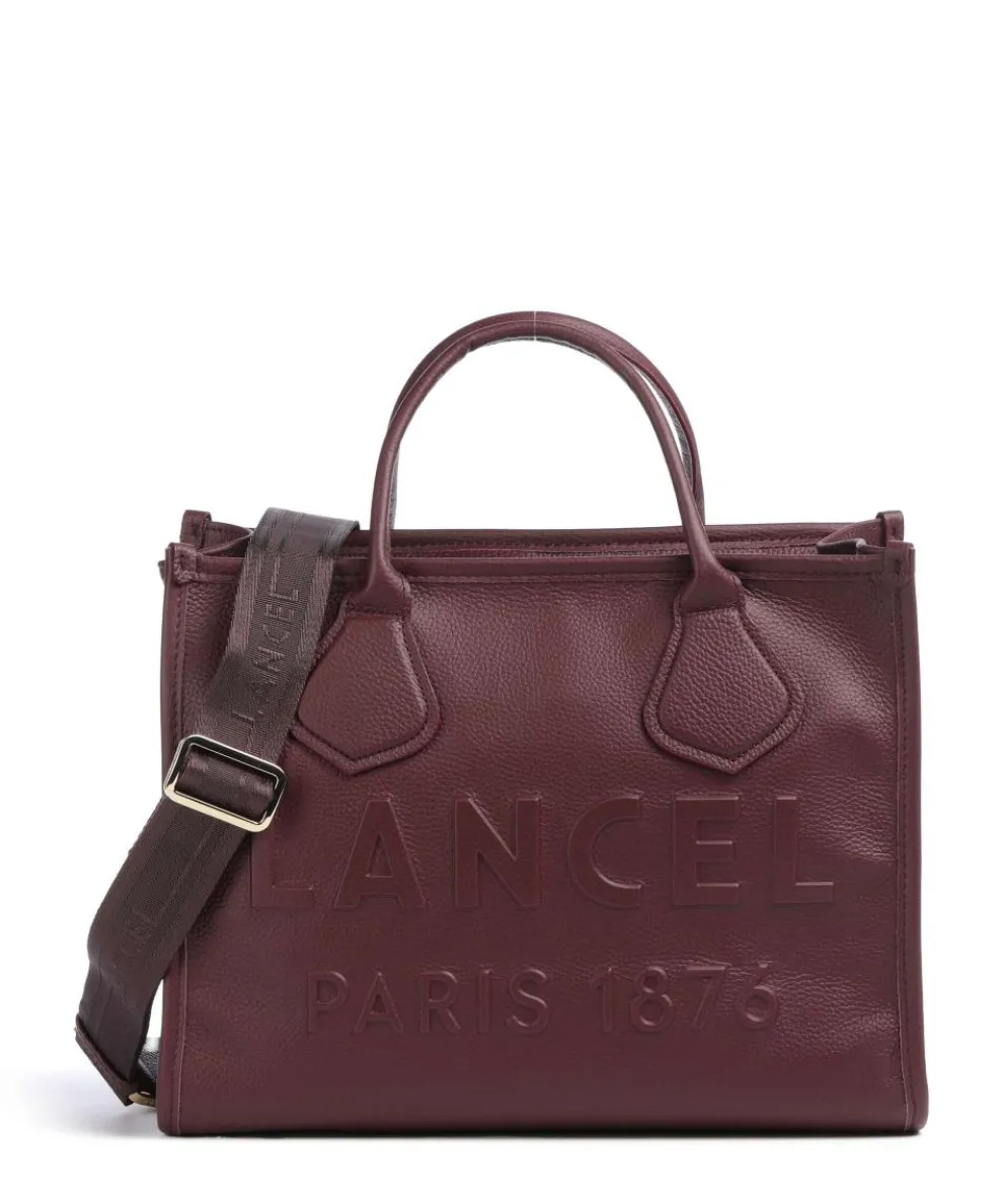 Jour M Handbag grained cow leather berry