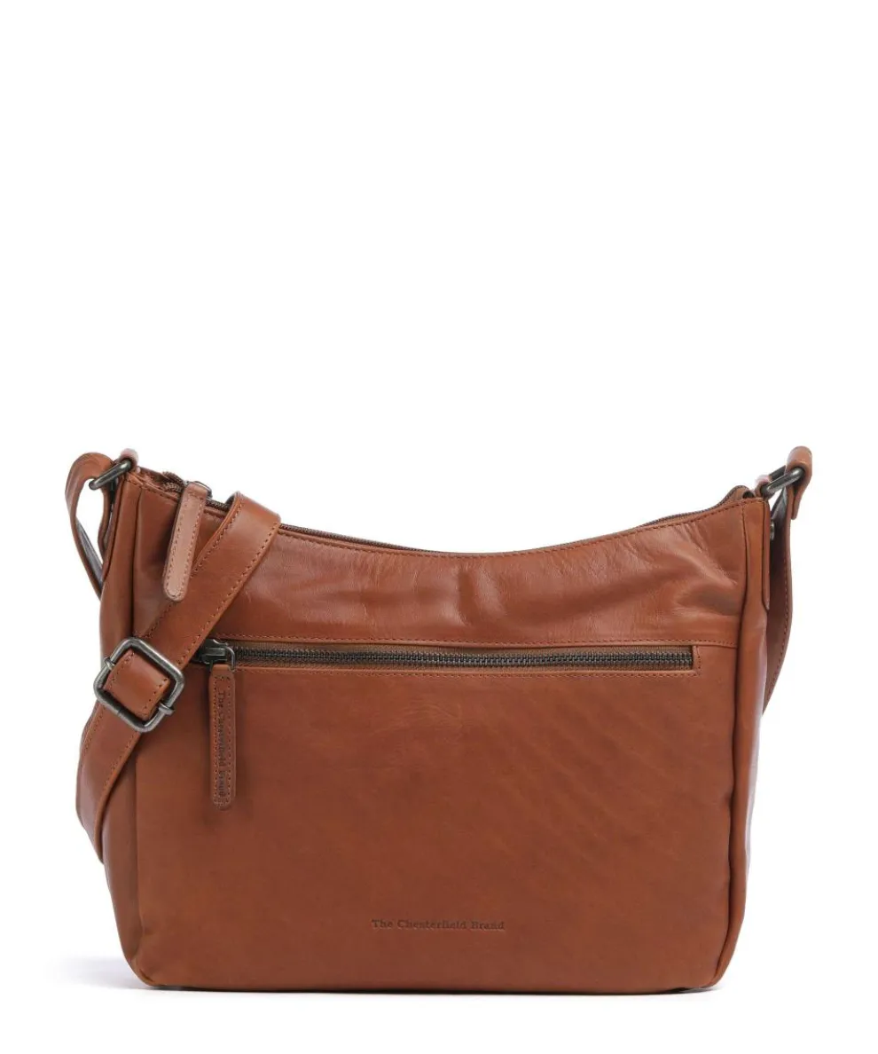 Cow Wax Pull Up Loraine Crossbody bag cow leather cognac