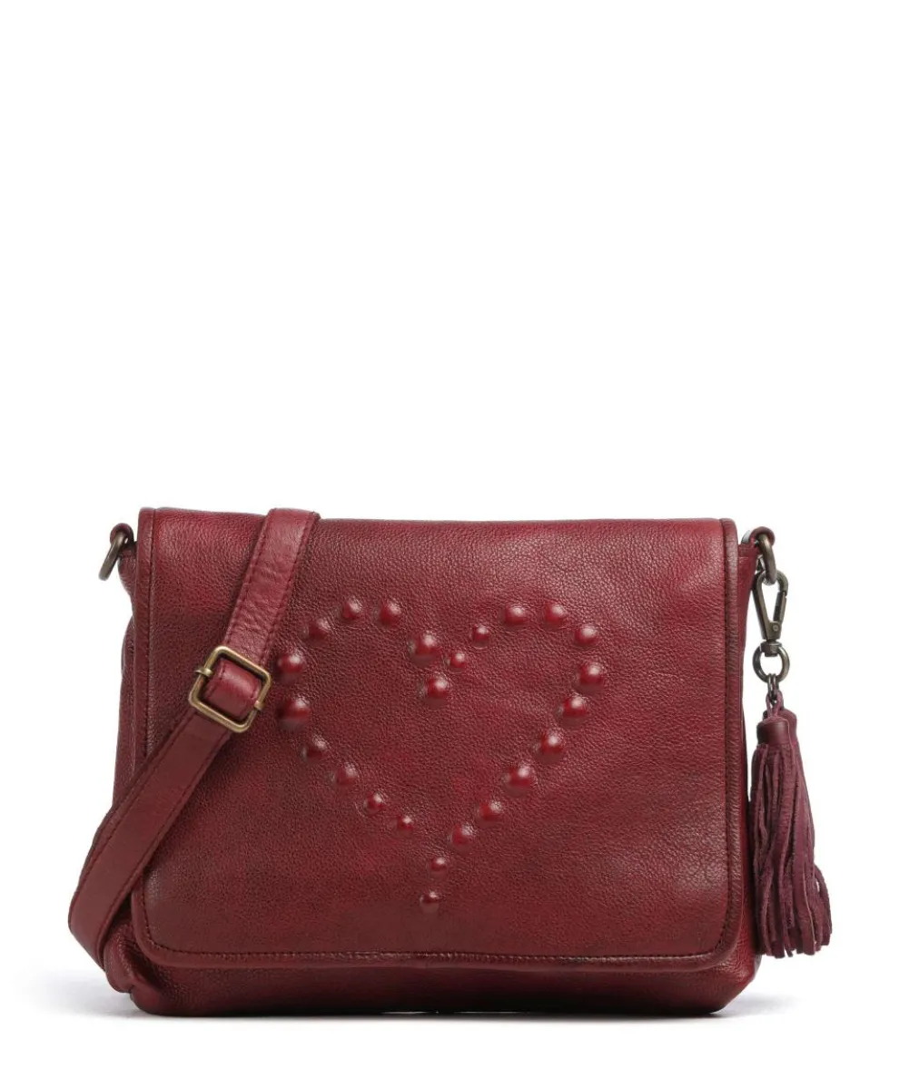 Herzoggasse 4 Crossbody bag grained cow leather wine