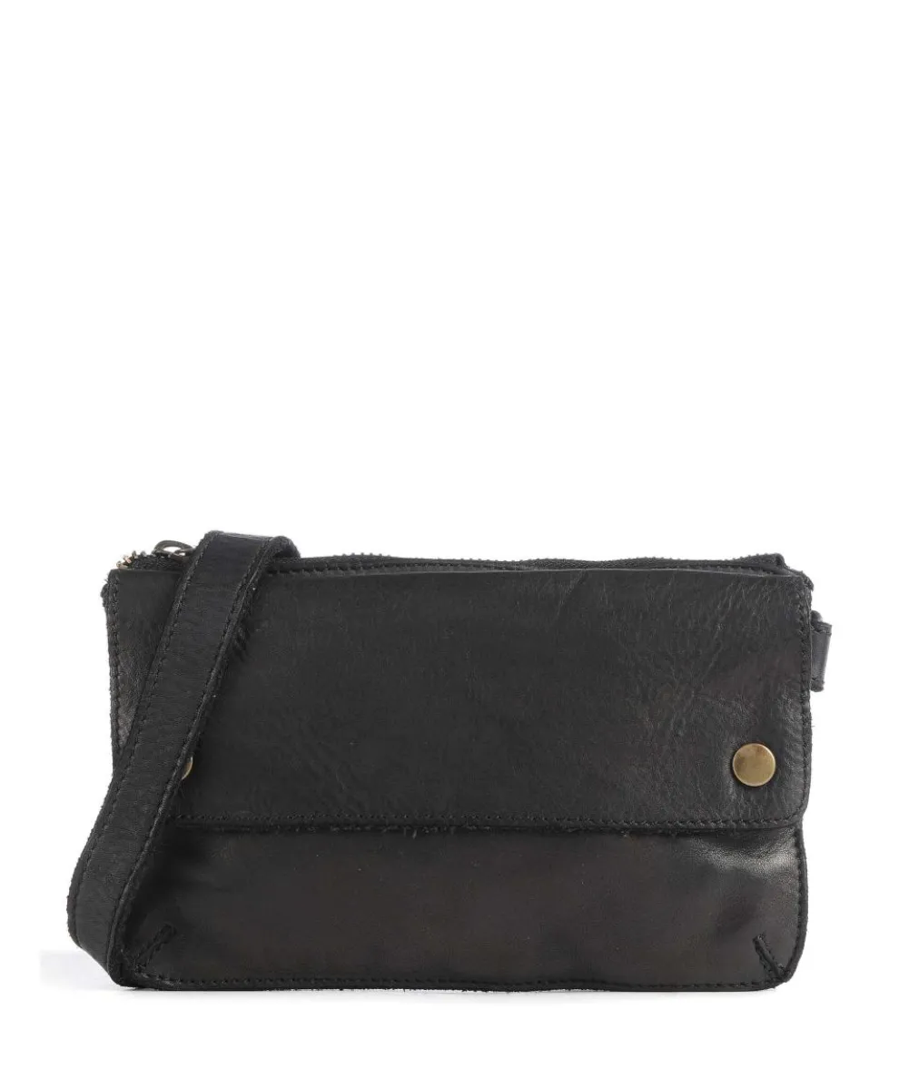 Submarine Crossbody bag fine grain cow leather black