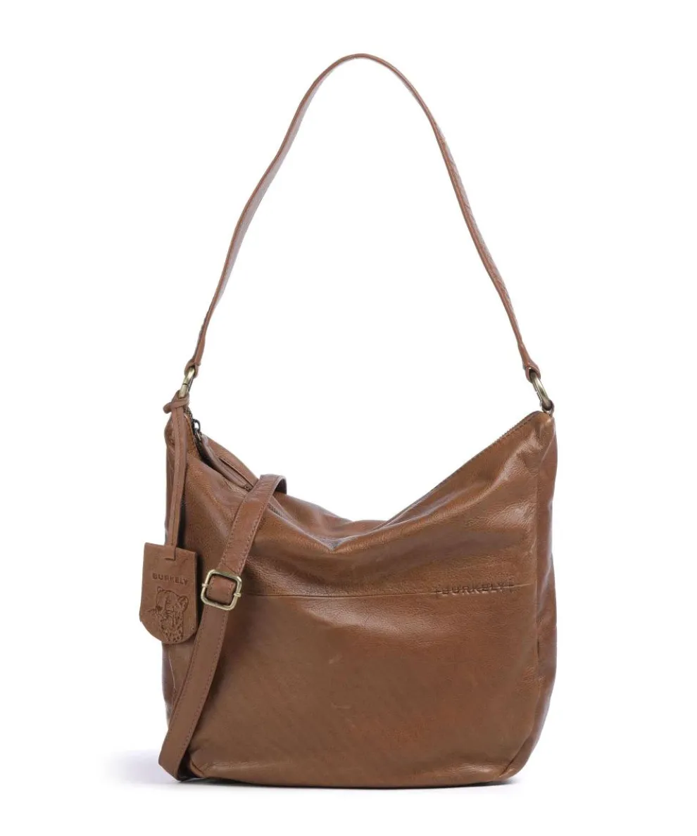 Natural Norah Hobo bag grained cow leather brown
