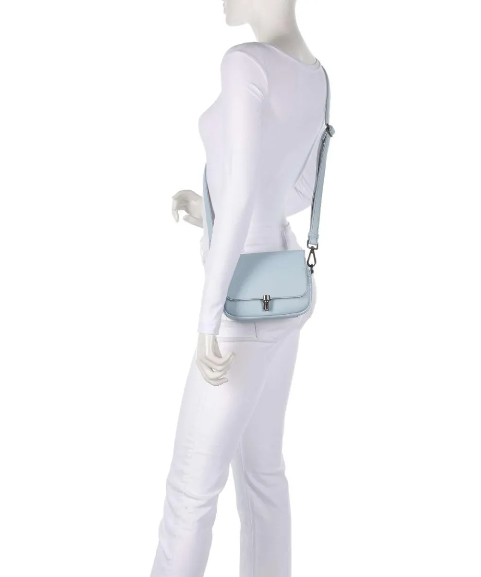 Bestie Crossbody bag recycled leather light blue