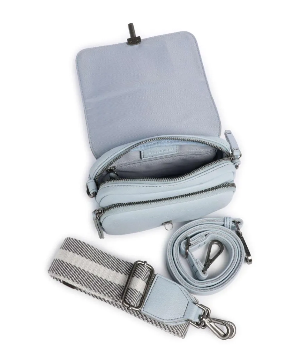 Bestie Crossbody bag recycled leather light blue