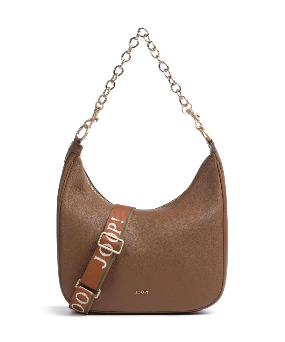 Dolce Ginger Hobo bag grained leather brown