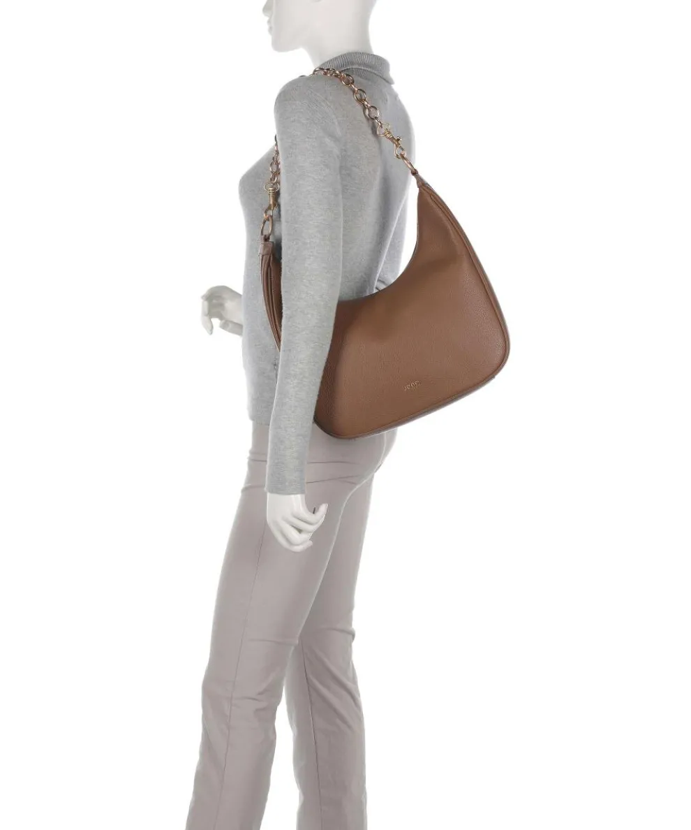 Dolce Ginger Hobo bag grained leather brown