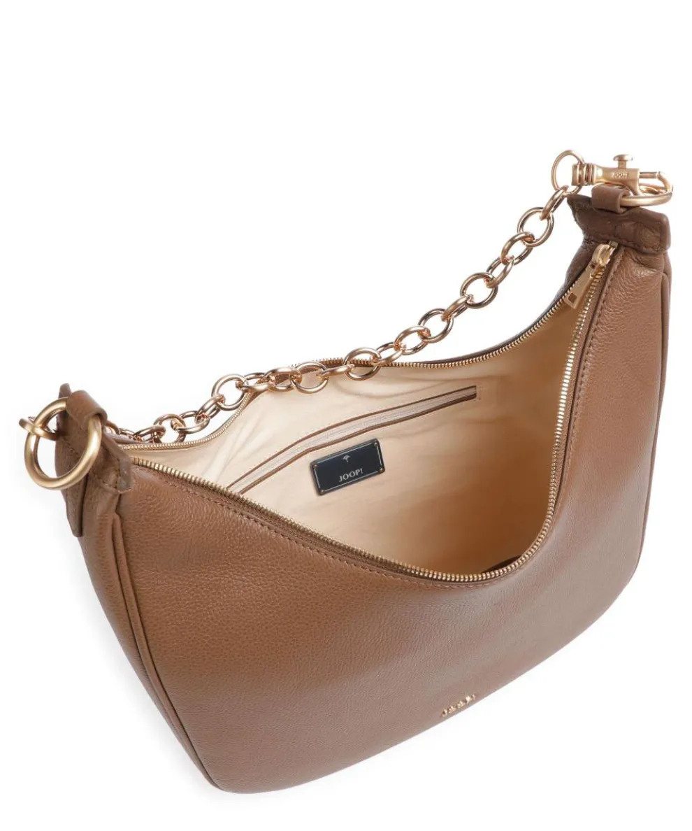 Dolce Ginger Hobo bag grained leather brown