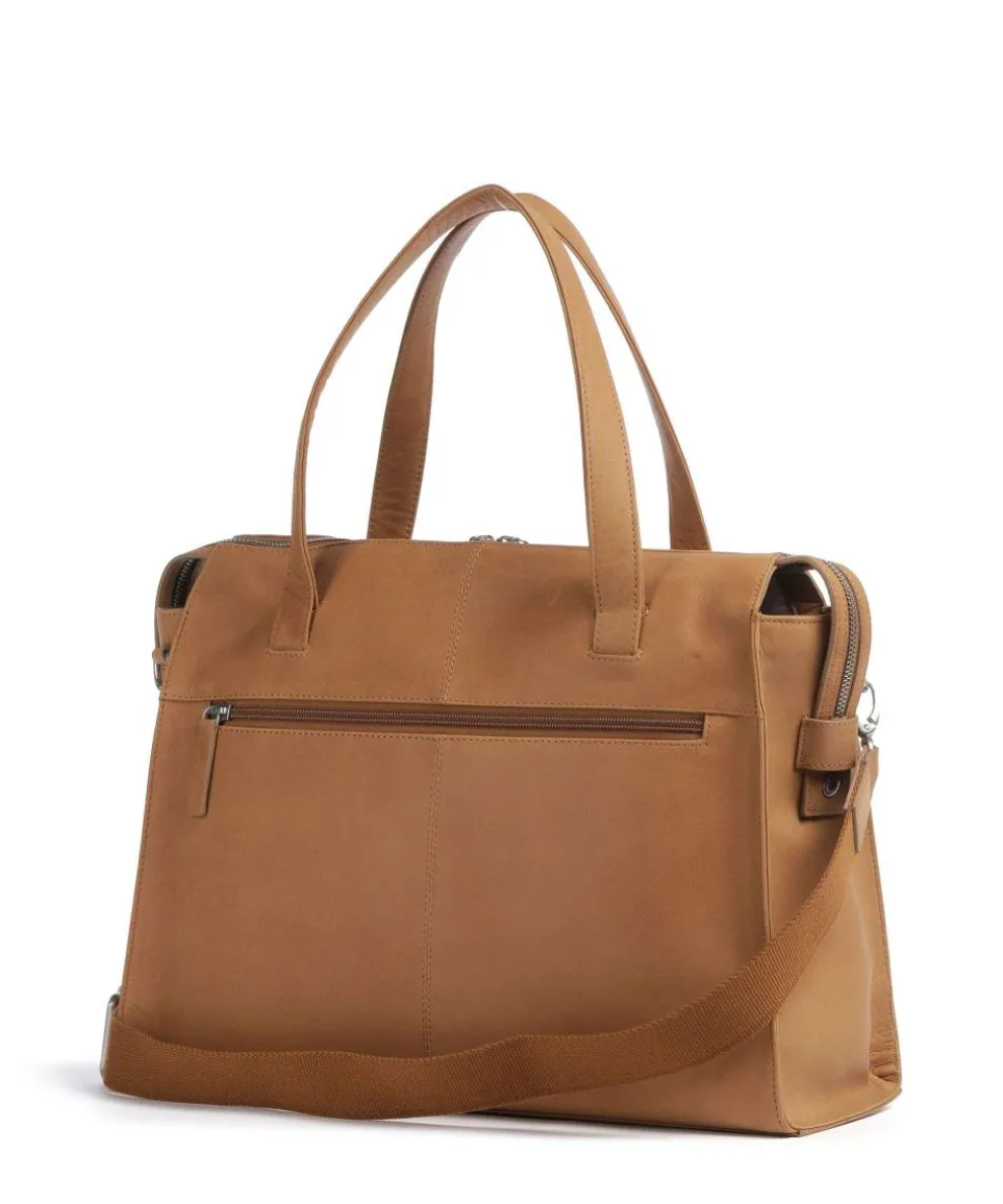 Rogue Robyn Tote bag 15″ fine grain leather cognac