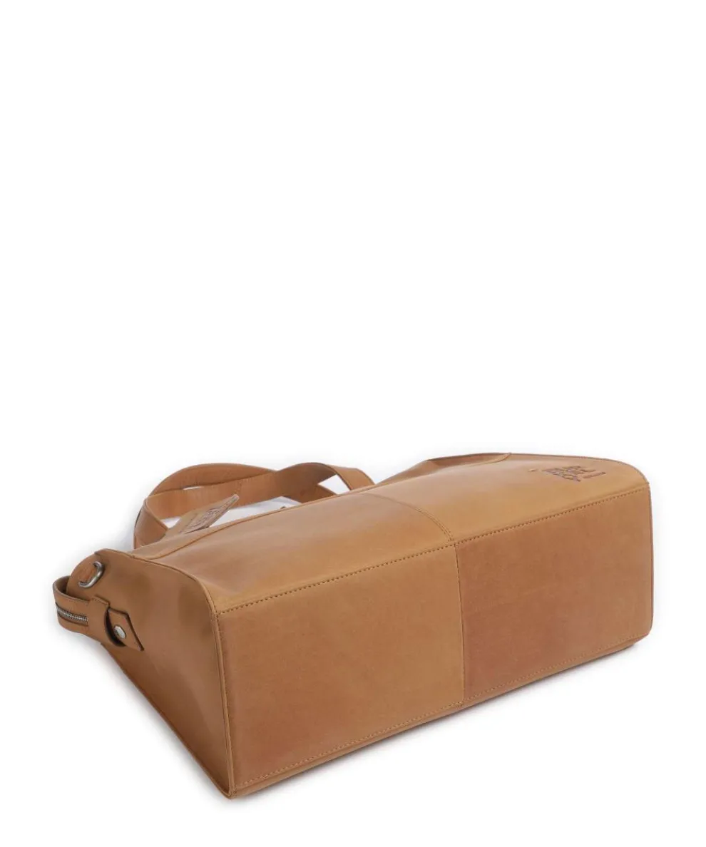 Rogue Robyn Tote bag 15″ fine grain leather cognac