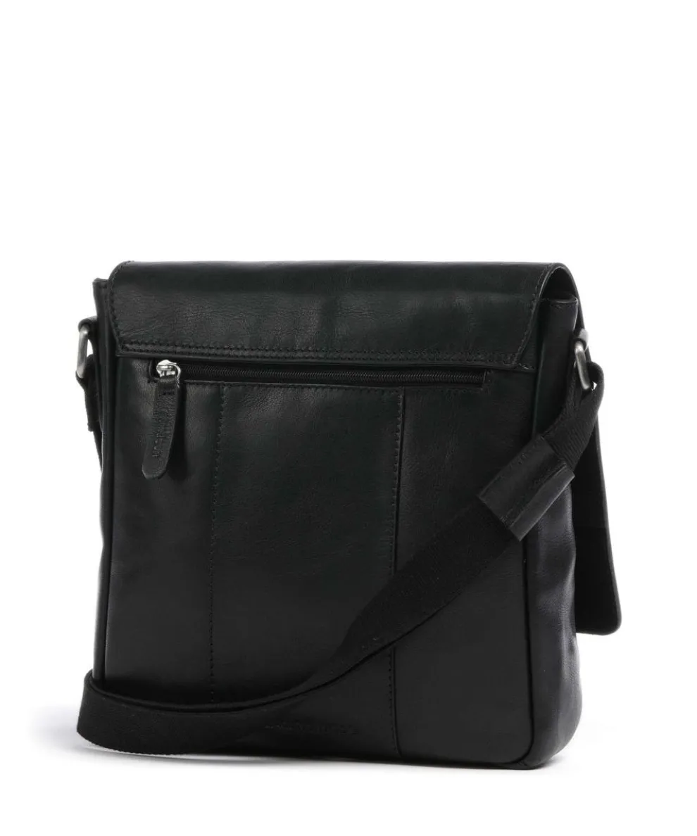Swiss Cottage Clint Crossbody bag grained leather black