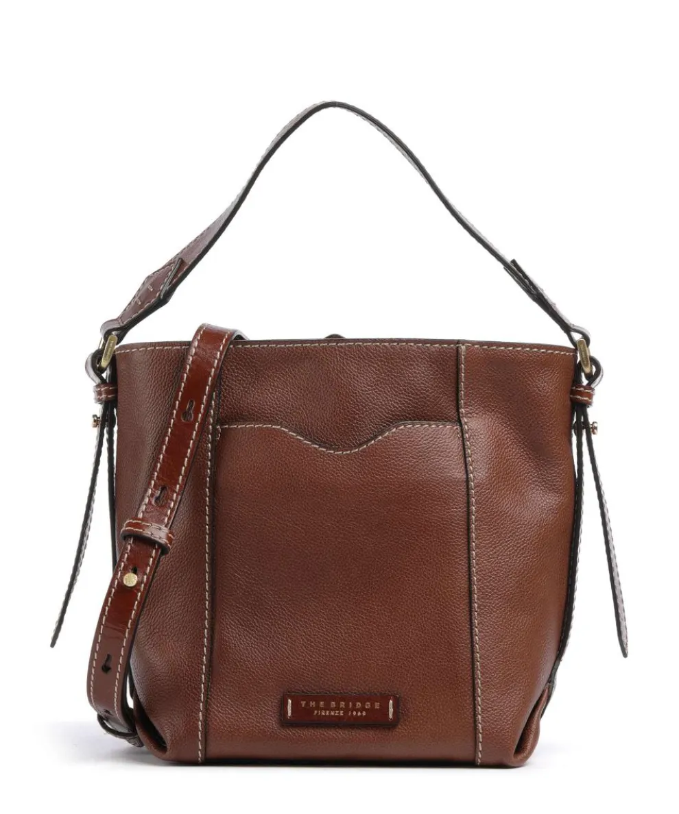 Gemma Bucket bag grained cow leather brown