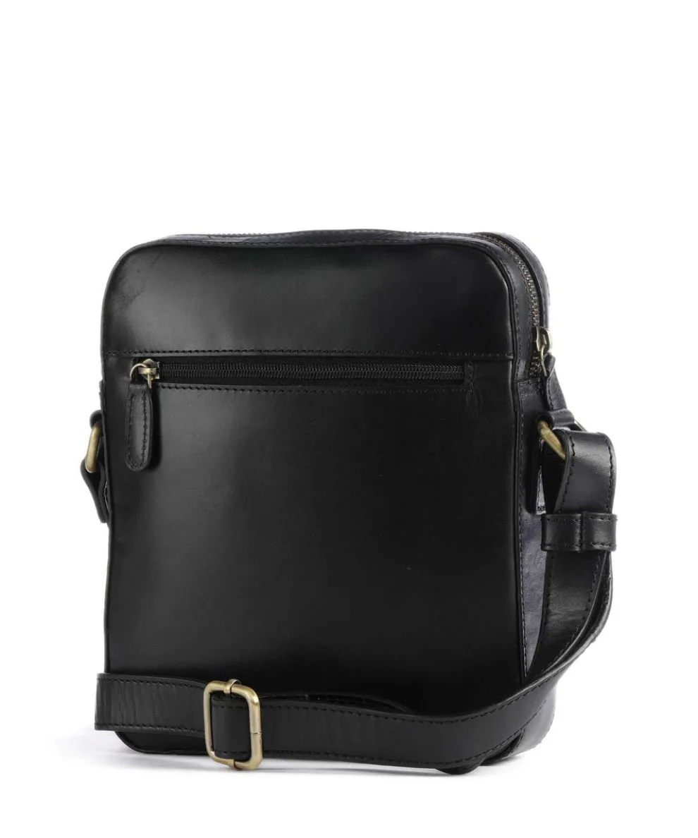 Remo Crossbody bag fine grain cow leather black
