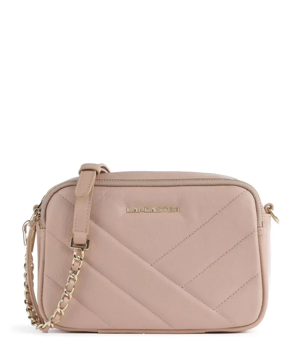 Soft Matelassé Crossbody bag soft cow leather antique pink