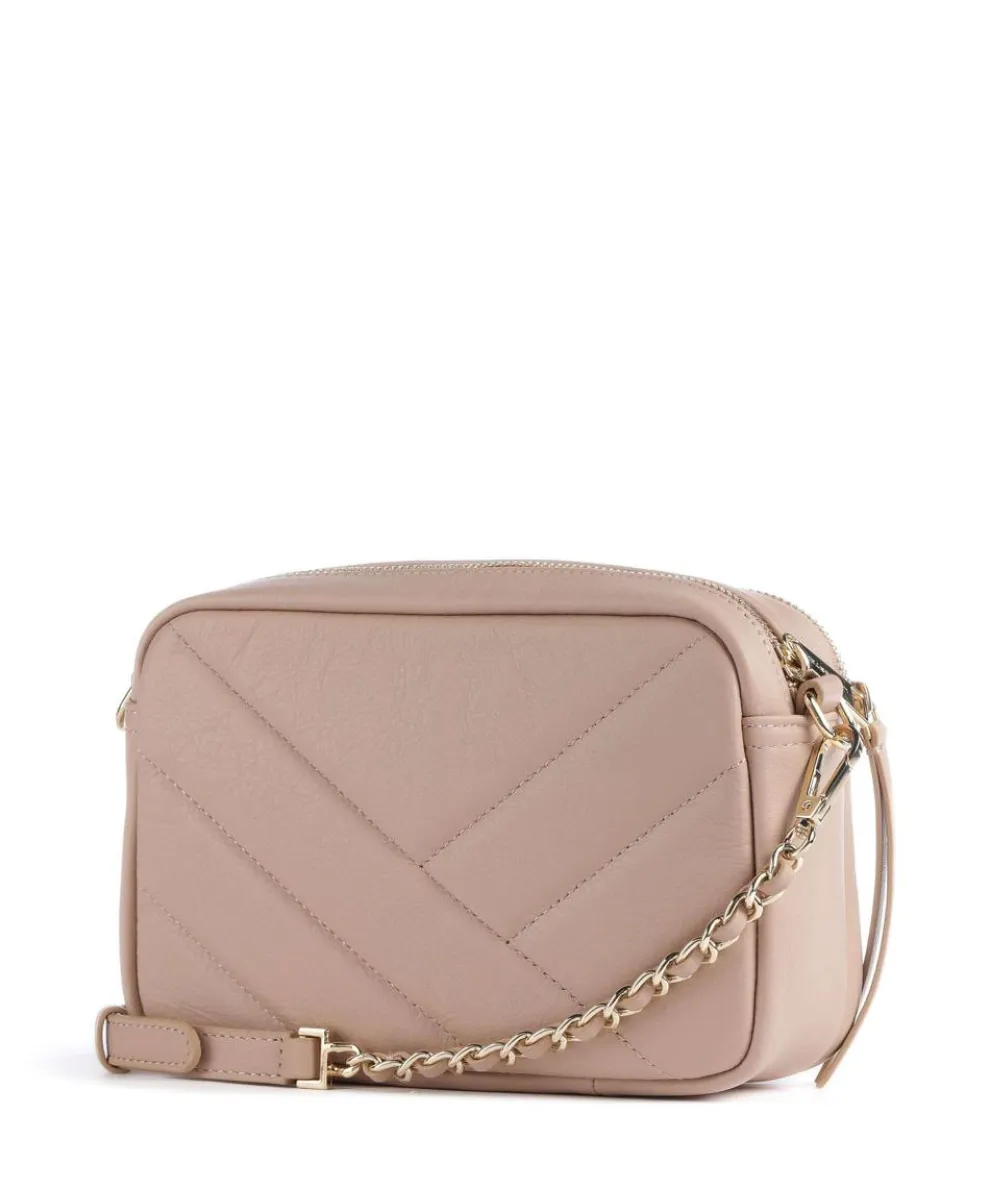 Soft Matelassé Crossbody bag soft cow leather antique pink