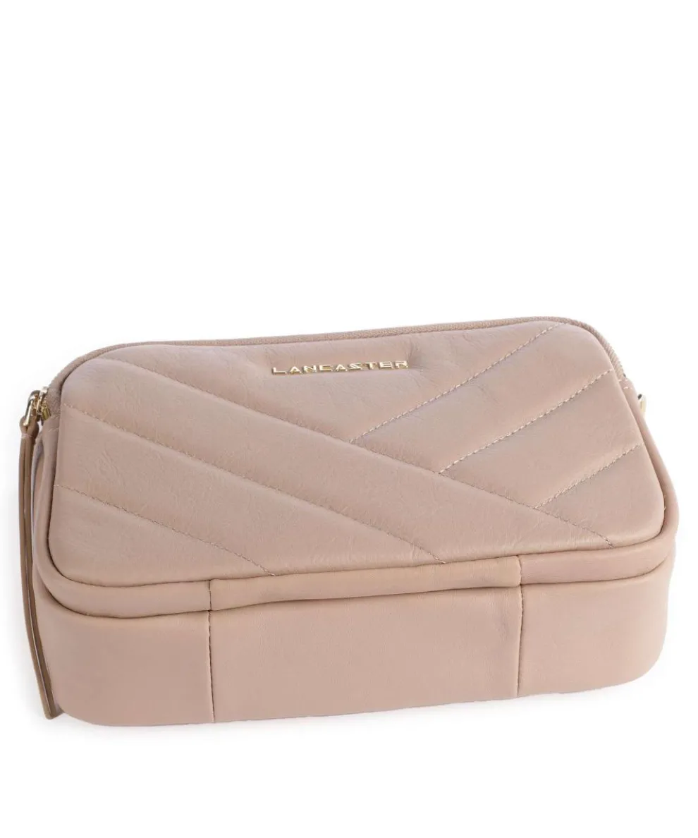 Soft Matelassé Crossbody bag soft cow leather antique pink