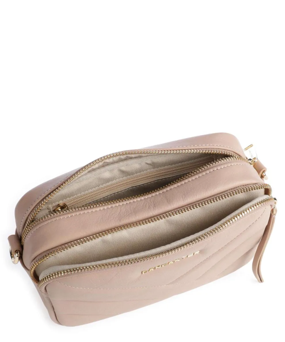 Soft Matelassé Crossbody bag soft cow leather antique pink