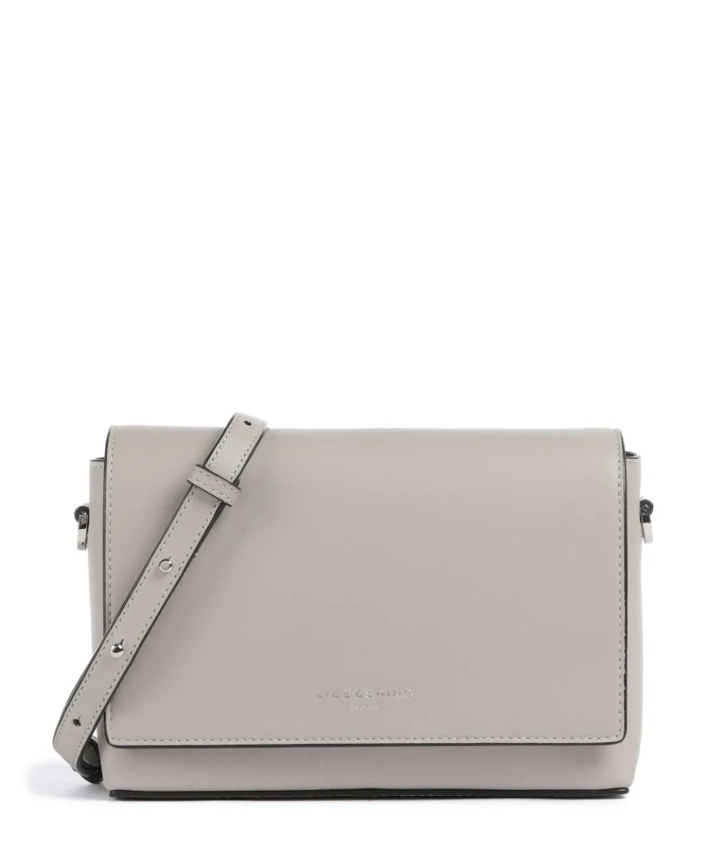 Hilla M Crossbody bag fine grain leather light grey