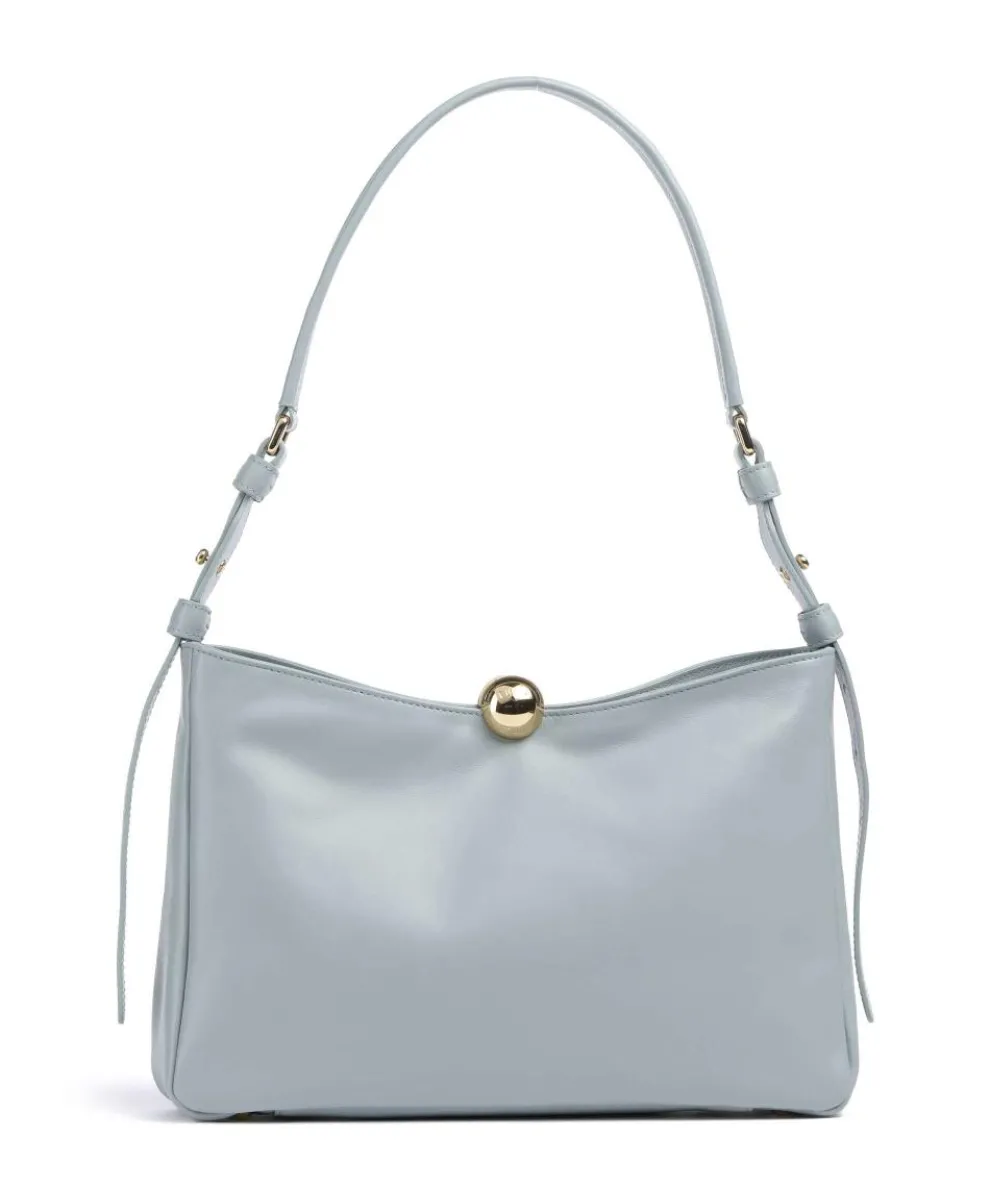 Sfera Soft M Hobo bag fine grain leather blue-grey