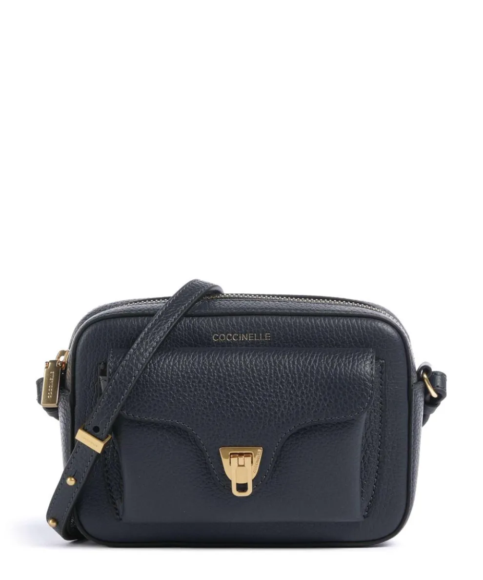 Beat Soft Crossbody bag grained cow leather dark blue