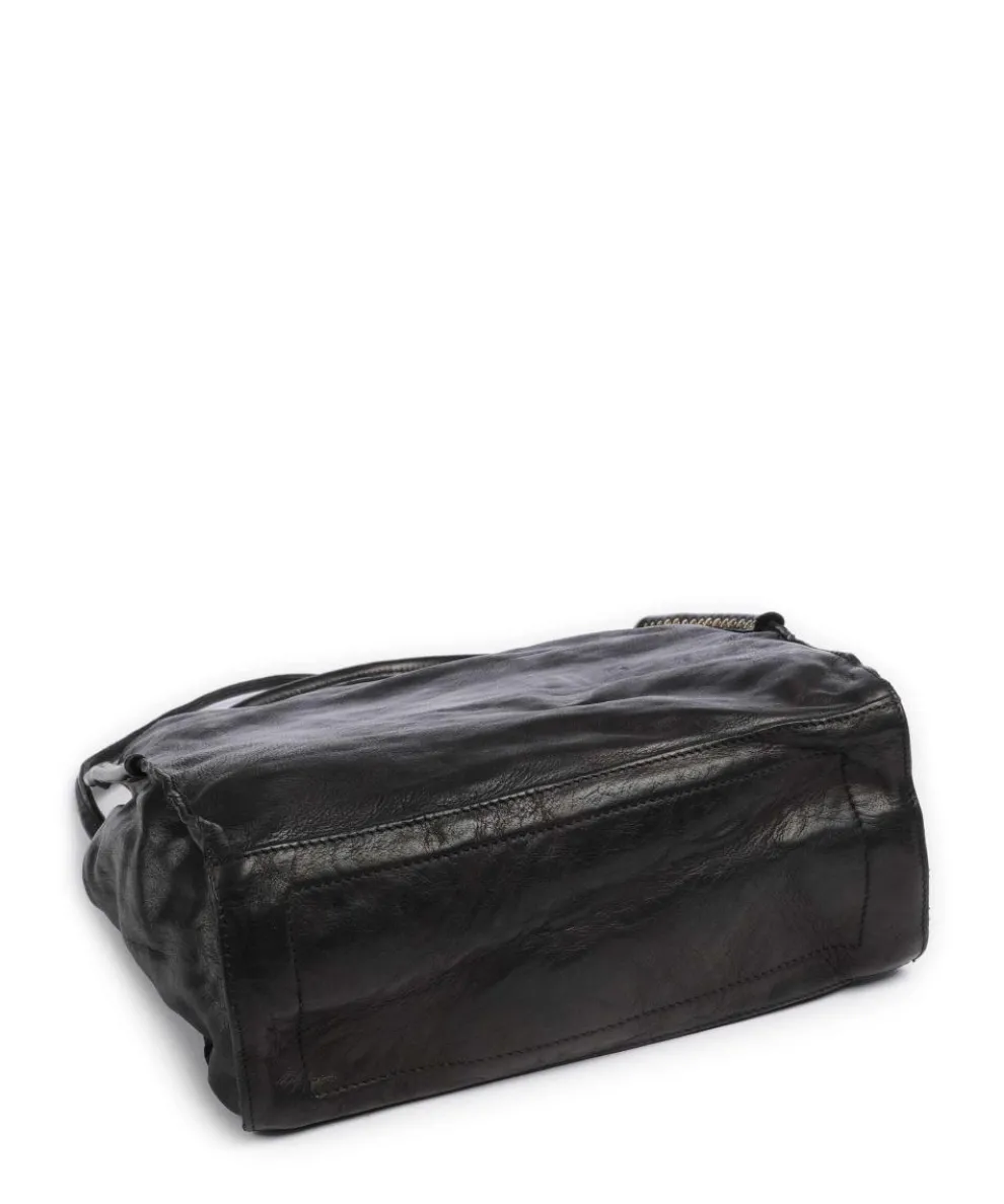 Hobo bag fine grain cow leather black