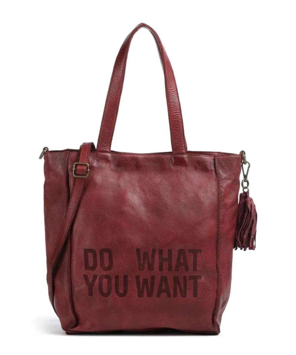 Hanfgasse 2 Hobo bag grained cow leather wine