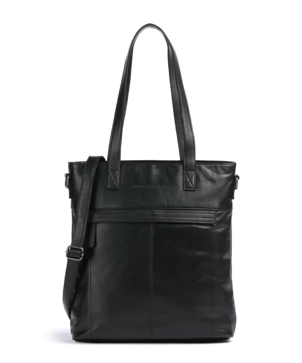 Cow Wax Pull Up Nunavik Tote bag 15″ cow leather black