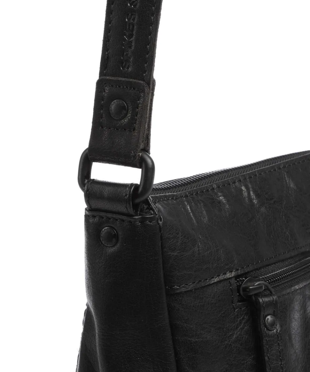 Bronco Valarie Crossbody bag grained leather black