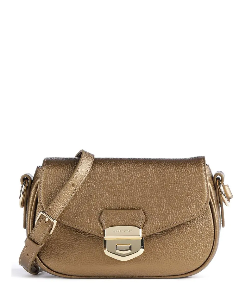 Foulonné Milano Crossbody bag grained cow leather gold