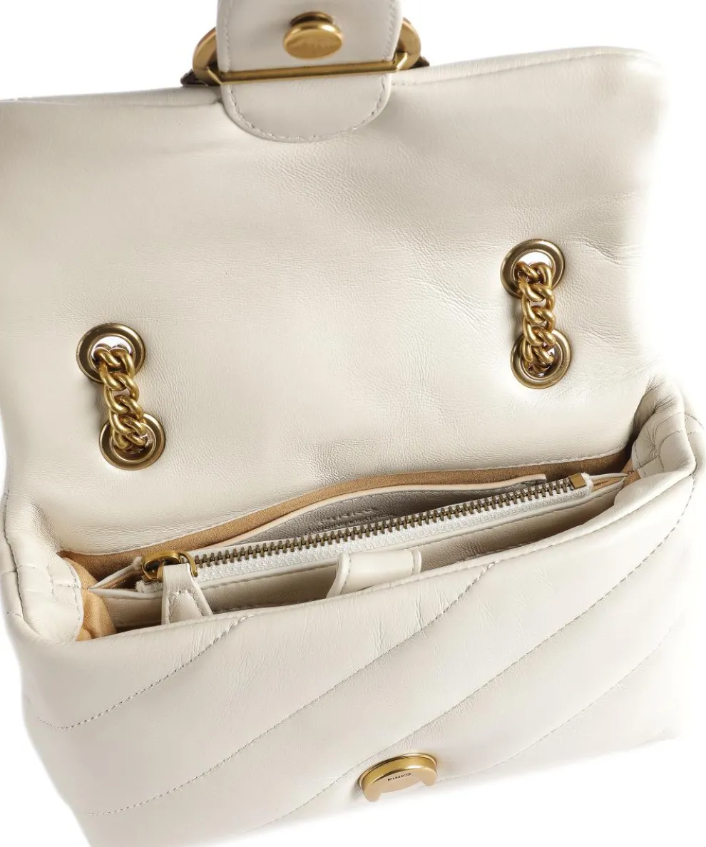 Love Puff Mini Shoulder bag sheepskin leather ivory