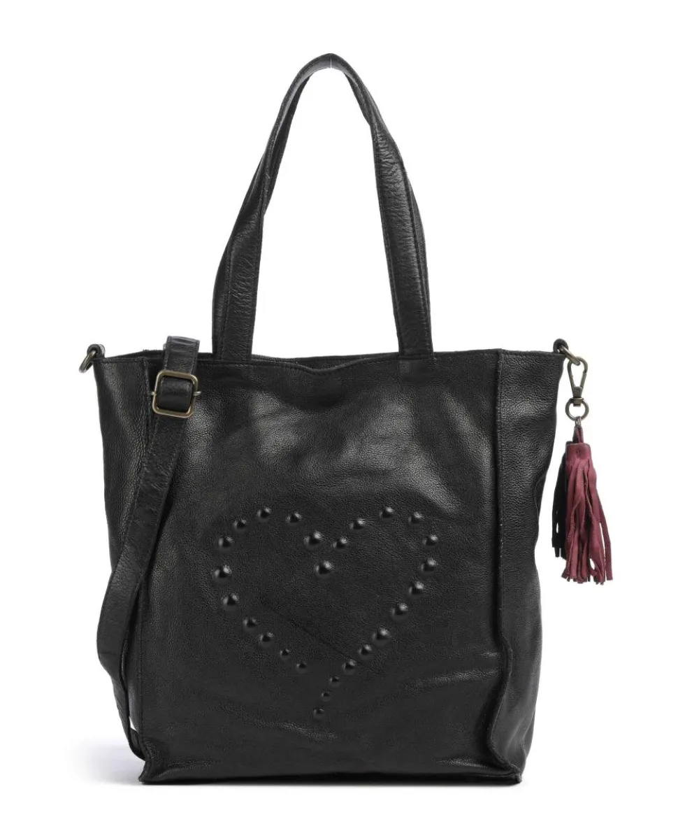 Herzoggasse 1 Hobo bag grained cow leather black