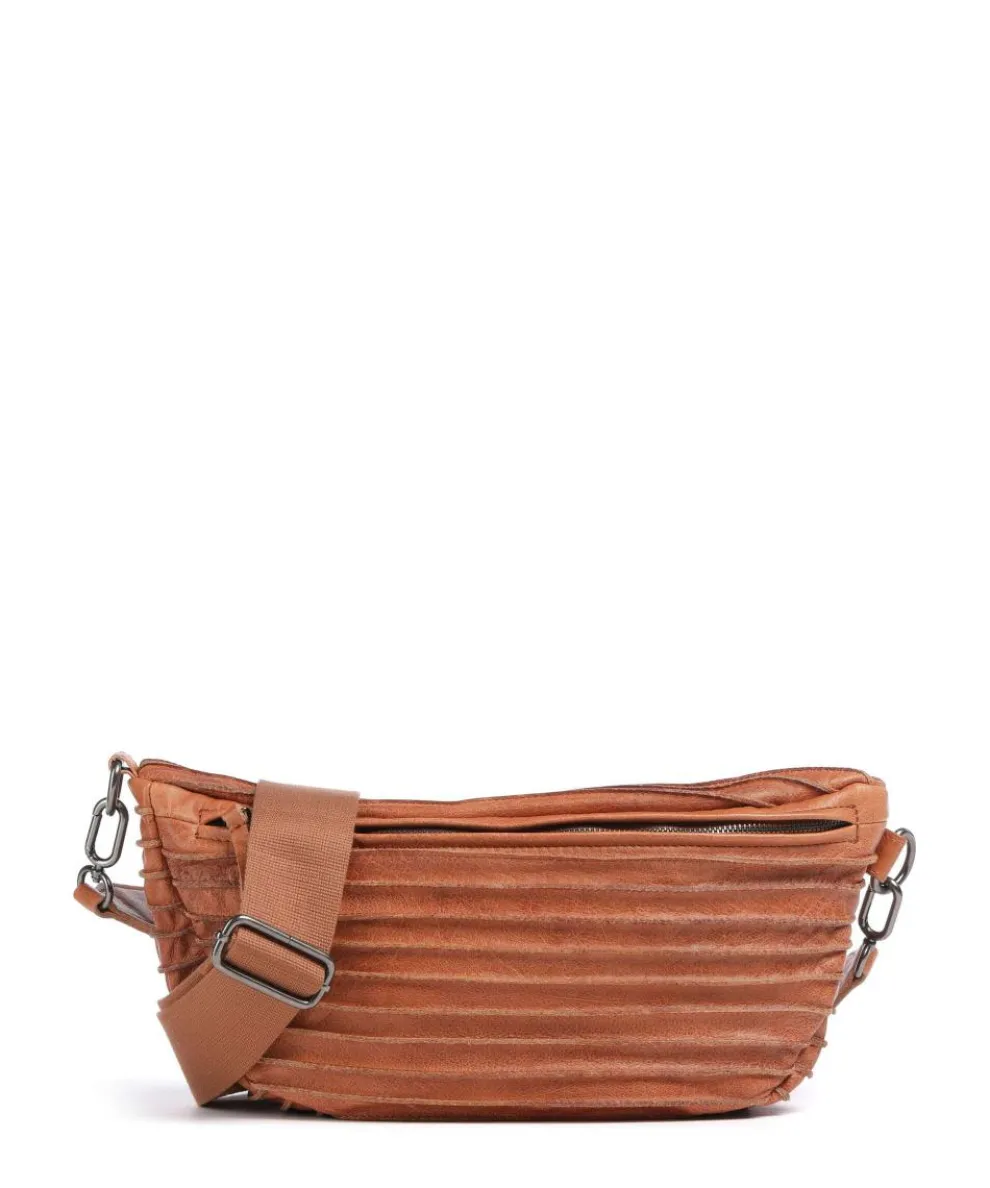 Check My Bag mini Crossbody bag grained leather caramel