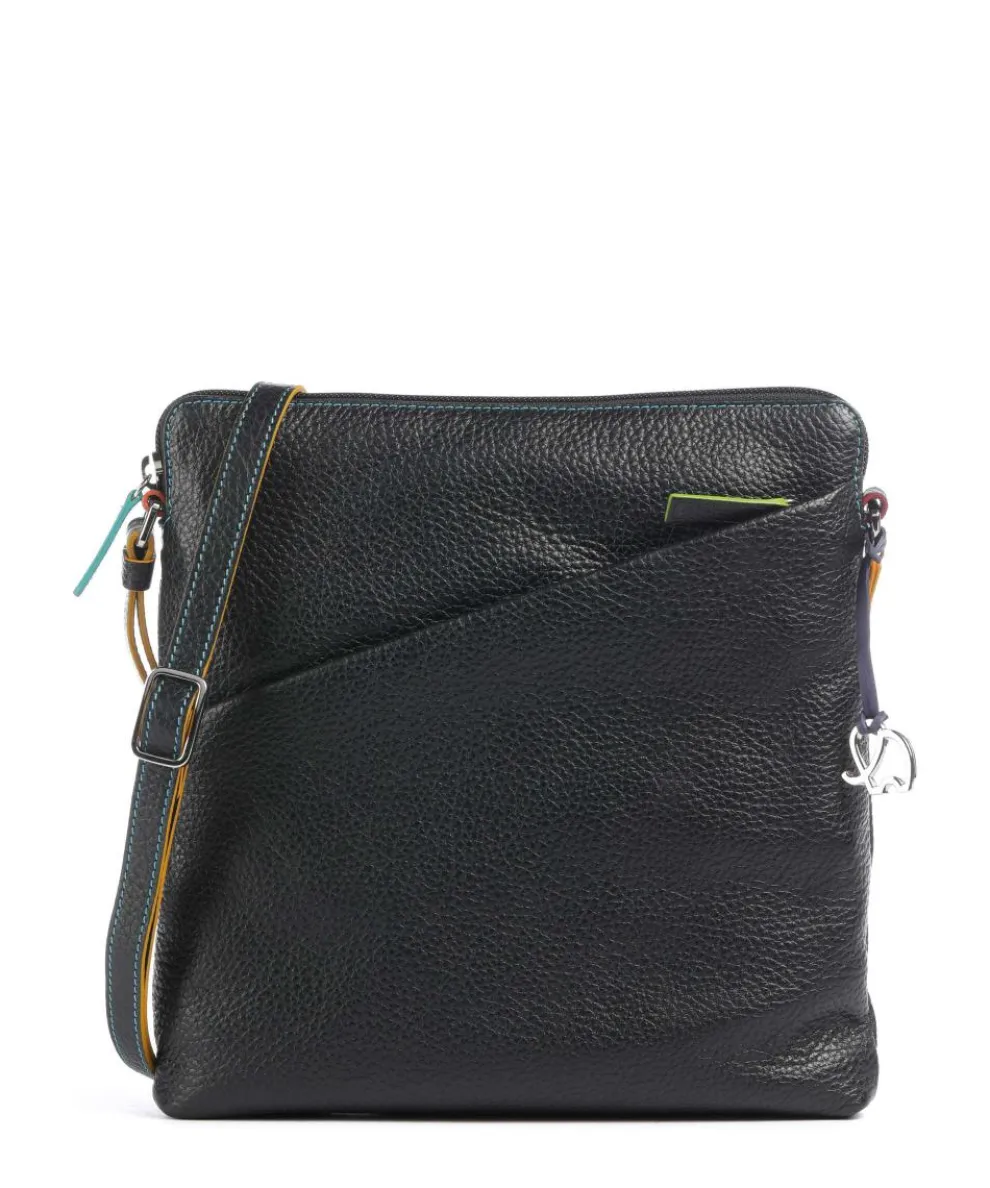 Milano Crossbody bag grained leather black