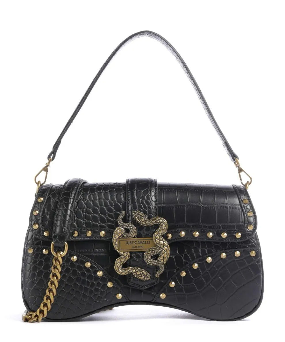 Iconic Snakes Shoulder bag imitation leather black