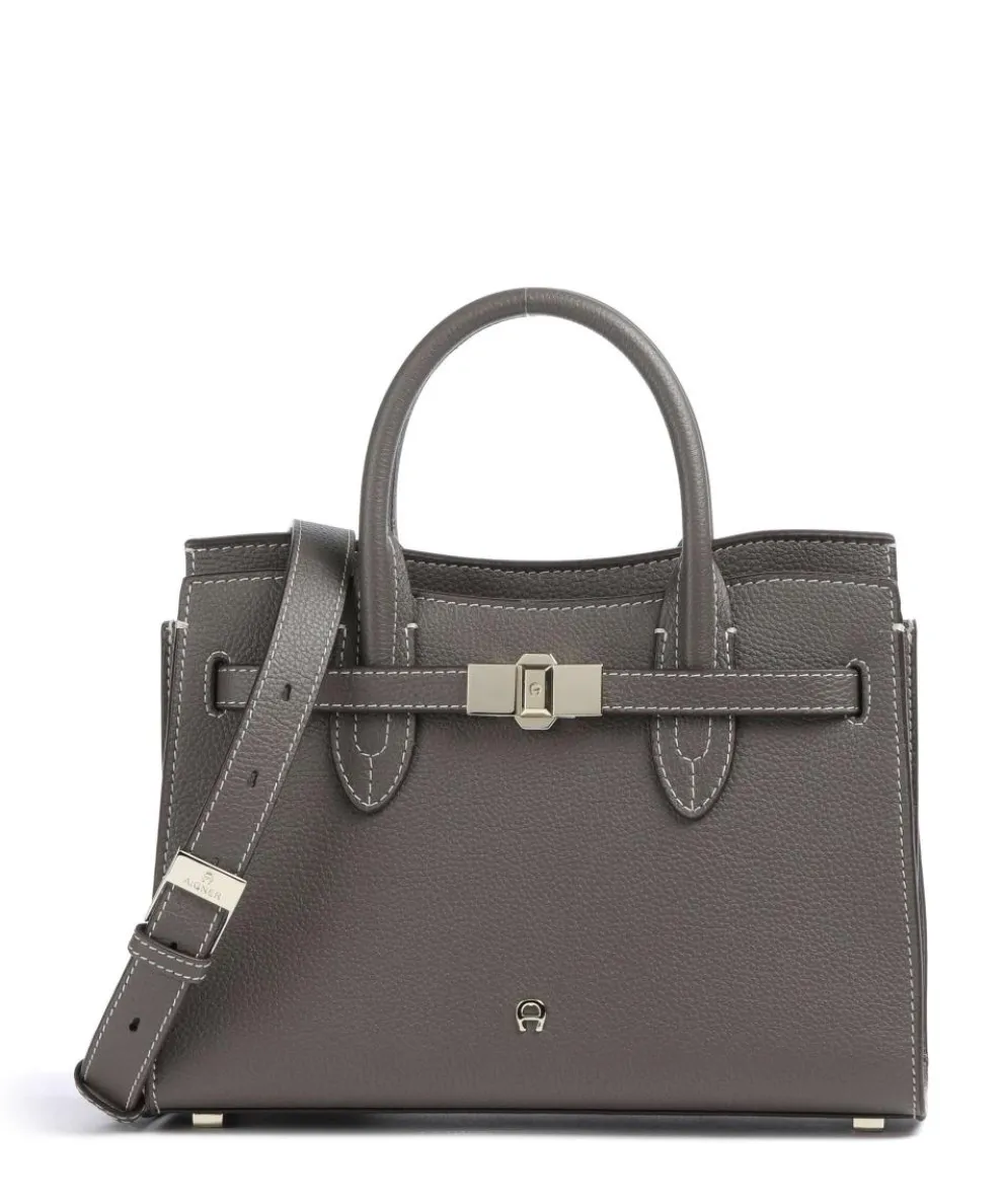 Farah M Handbag grained cow leather taupe