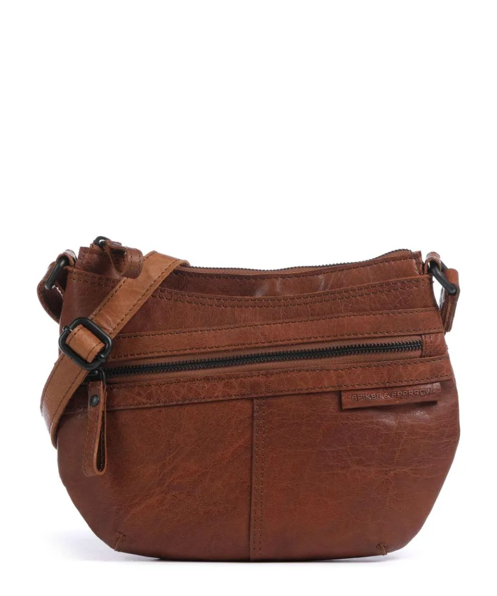 Bronco Camreen Crossbody bag grained leather brown