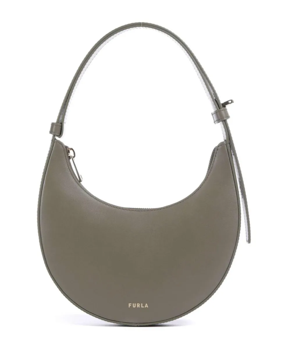 Delizia Mini Shoulder bag fine grain leather khaki