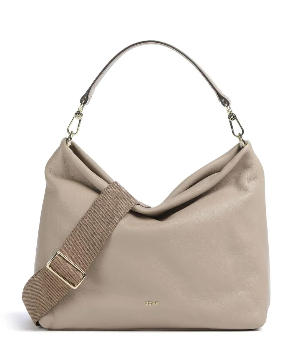 Dalia Kaia Hobo bag grained leather beige