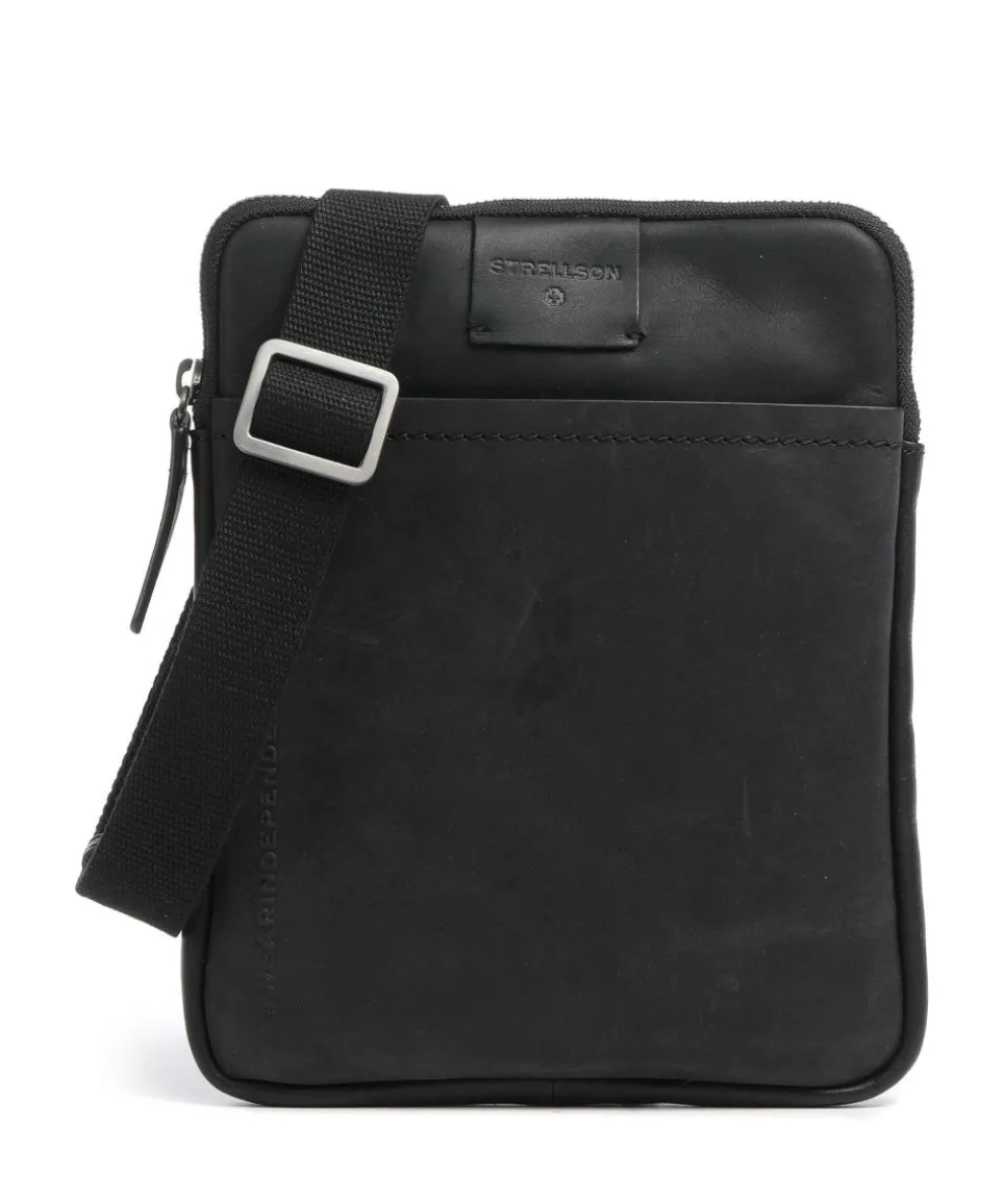 Brick Lane Crossbody bag fine grain cow leather black