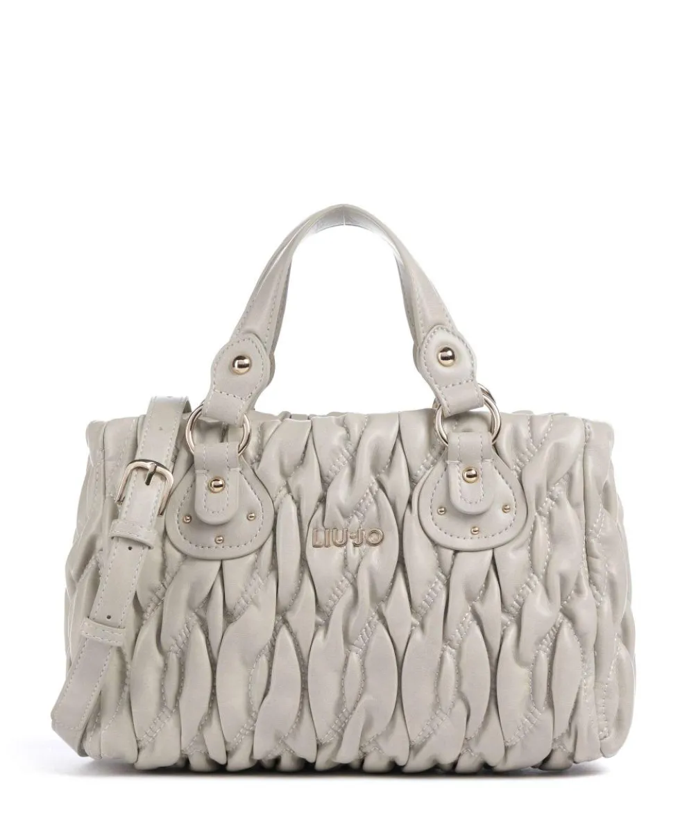 Aide S Handbag imitation leather light grey