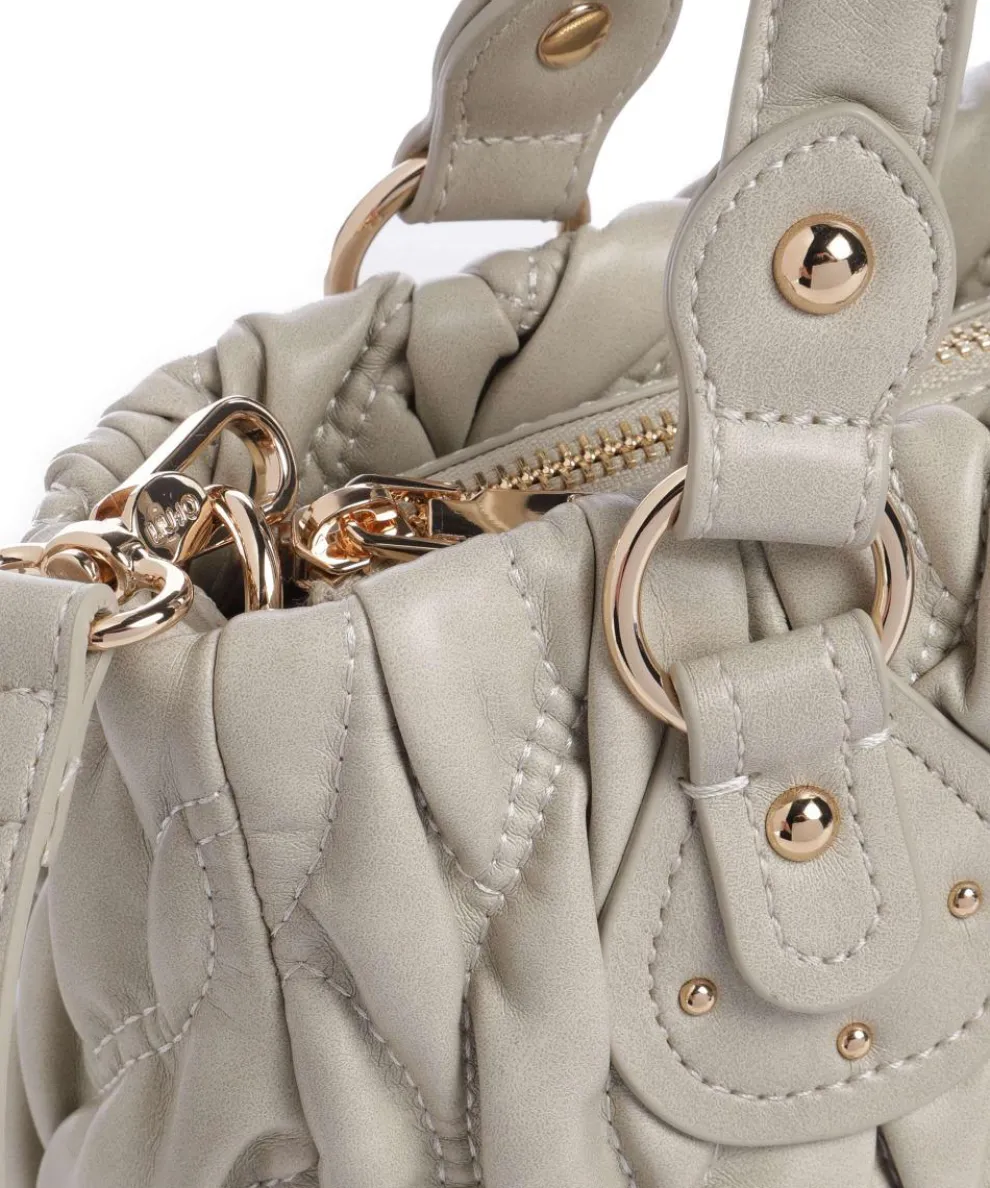 Aide S Handbag imitation leather light grey